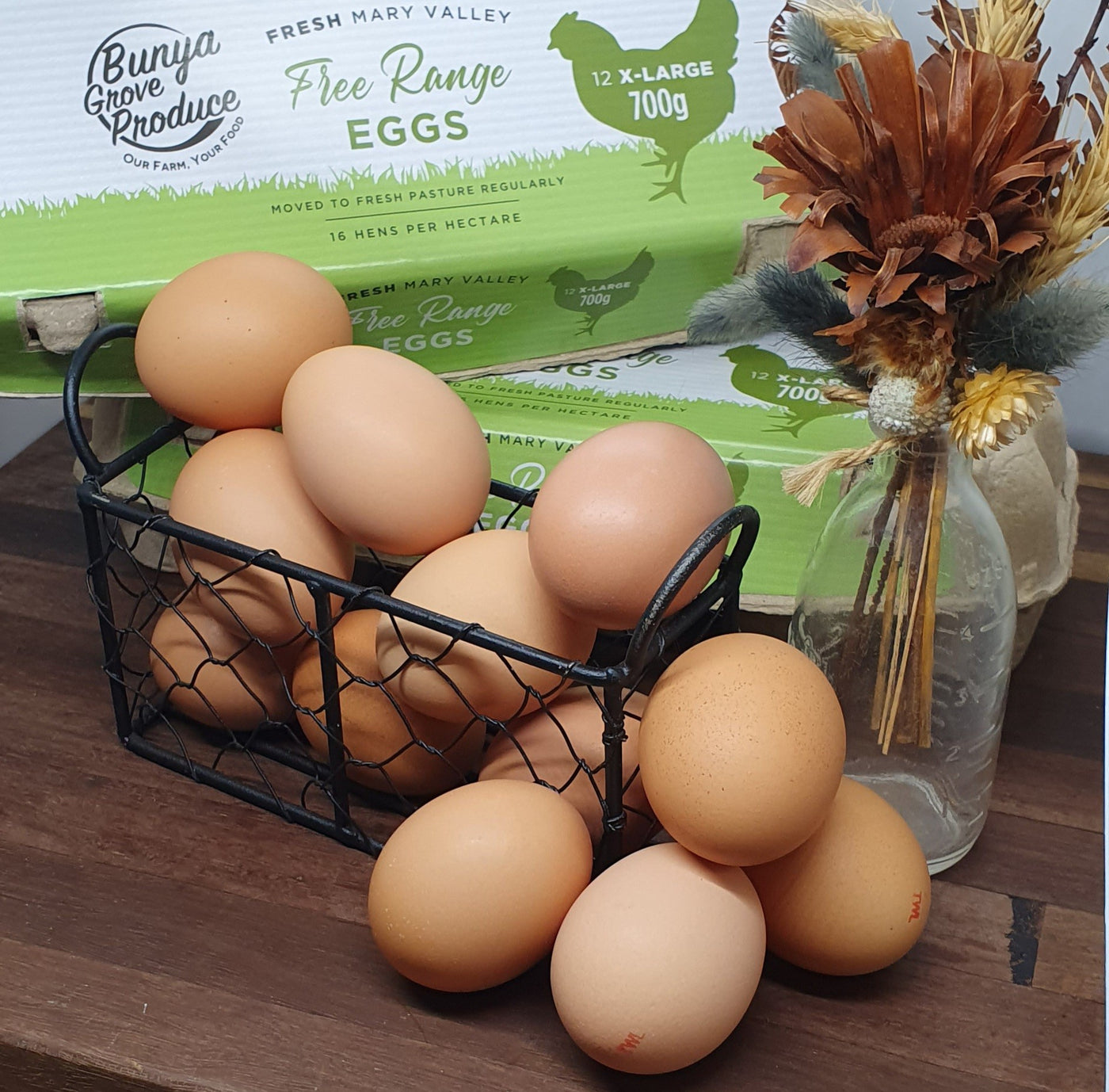 Free range chicken eggs