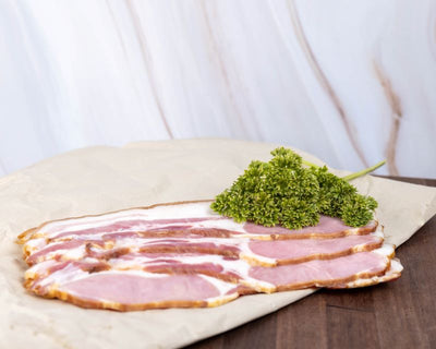 Free range bacon on board
